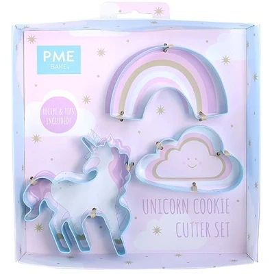 Imagen de PME Set de cortadores galletas Unicornio