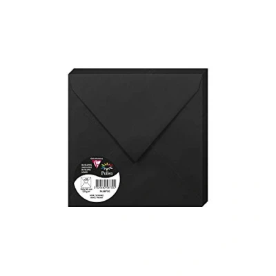 Imagen de Clairefontaine 50023 C Pack de 20 sobres 16, 50 x 0, 10 cm, color negro