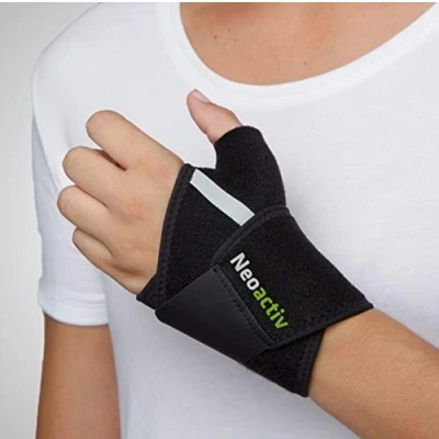 Imagen de Emo Muñequera envolvente con pulgar, Neopreno, Esguinces, Talla Única, MQ15A