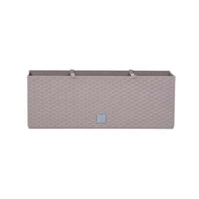 Imagen de Prosperplast Rato Jardinera rectangular 17 litros con autorriego color mocca 52 x 20 19 cm, Moca