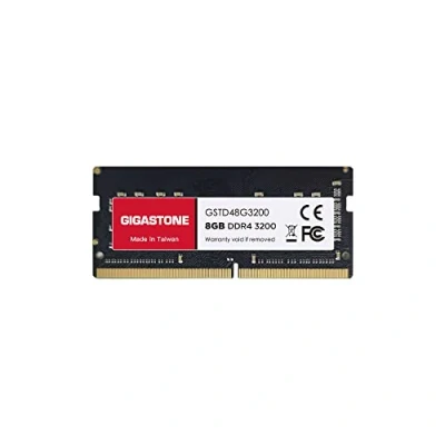 Imagen de 【DDR4 RAM】 Gigastone Memoria Ram Portátil 8GB DDR4 3200MHz PC4 25600 CL22 1.2V SODIMM 260 Pin sin búfer ECC Módulo de Actualización (ÚNICAMENTE Portátil)