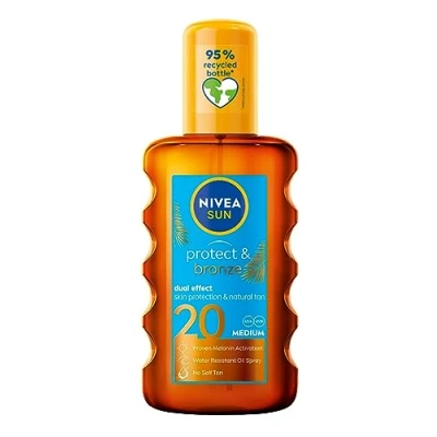 Imagen de NIVEA Aceite solar SUN Protect &amp; Bronze SPF 20, 200 ml