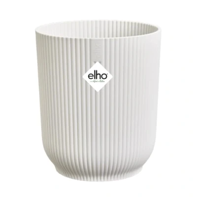 Imagen de Elho Vibes Maceta Plegable para orquídeas (12,5 cm, 100% plástico Reciclado), Color Blanco y Sedoso