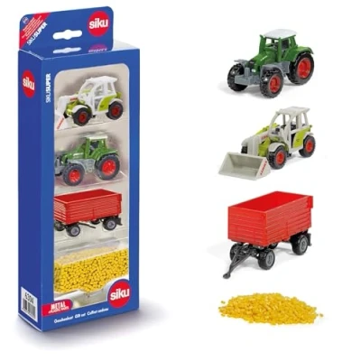 Imagen de siku 6304, Set regalo Agricultura, 4 piezas, Metal/plástico, Multicolor, Combinación de juegos, Piezas móviles