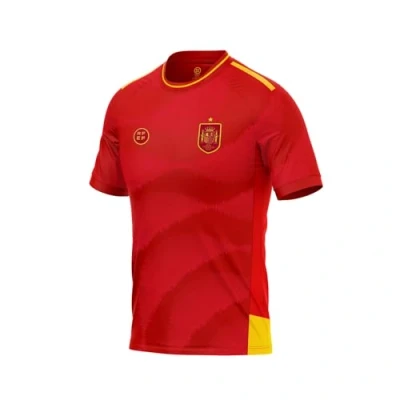 Imagen de RFEF Réplica Camiseta Oficial Selección Española de Fútbol 100% Poliester Transpirable Primera Equipación España Eurocopa 2024 Sistema Aerodry Talla XL