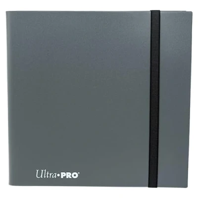 Imagen de Ultra Pro Eclipse Carpeta de 12 bolsillos gris ahumado para 480 tarjetas tamaño estándar, protege coleccionables, juego y deportivas en fundas protectoras