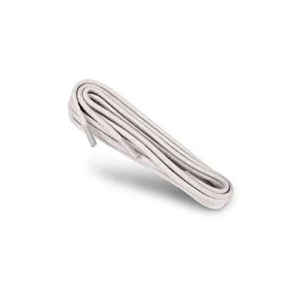 Imagen de Kaps Cordones Redondos Encerados, de 100% algodón natural, Elegantes para Zapatos Vestir y Diario, Hecho en Europa (75 cm 4 a 5 pares ojales / 83 Gris Claro)