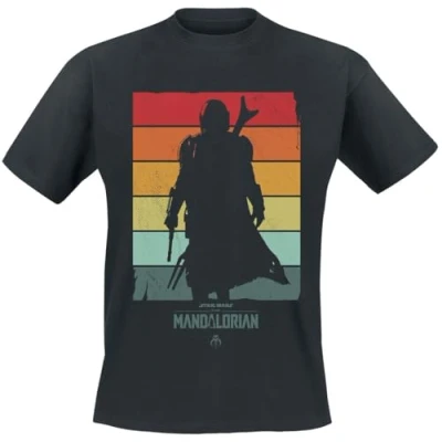 Imagen de Star Wars The Mandalorian Spectrum Hombre Camiseta Negro XXL 100% algodón Regular