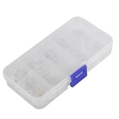 Imagen de Tornillos plastico + Akozon 150pcs Tuercas Arandelas Kit de Surtido en Caja Conjunto con M2 M2.5 M3 M4 M5