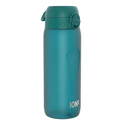 Imagen de Ion8 Botella de Agua, 750ml, Deportiva, a Prueba Fugas, Fácil Abrir, Cerradura Segura, Asa Transporte, Apta para Lavavajillas, Agarre Contorneado, Sin BPA, Neutro en Carbono, Aguamarina