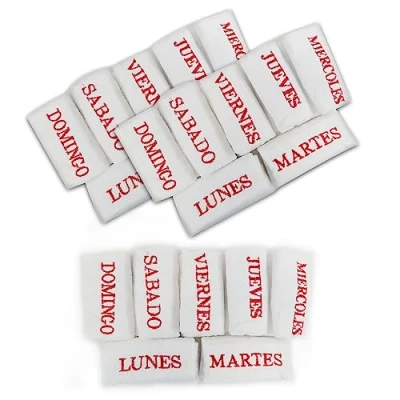 Imagen de Super Mundo Paños de Limpieza Microfibra, Bayetas Microfibras, 7 Unidades, Ideal para Limpieza, Cocina, Coche, Baño, 30 X 40 cm (Semanal Blanco)