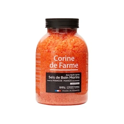 Imagen de Corine de Farme Sales Baño Marinas Relajantes Harmony Mango 1,3 Kg Rápida Disolución Fórmula Clean Beauty y Ecológica Sin Sulfato Fabricado en Francia Envase Reciclable