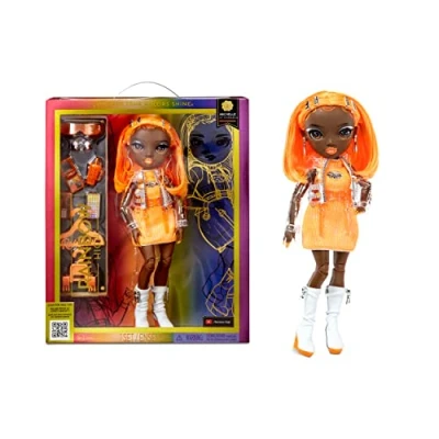 Imagen de RAINBOW HIGH Fashion Doll Michelle ST.Charles Muñeca Naranja Look de Moda y 10+ Accesorios Juego Coloridos para Coleccionistas Niños 4 a 12 Años