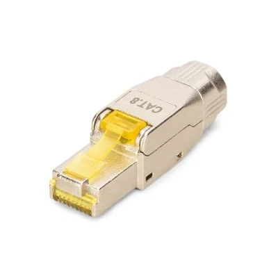 Imagen de DIGITUS DN 93838 Conector de Red Cat 8.1 1 Unidad Blindado 360 RJ45 Campo Montaje sin Herramientas 2000 MHz 25/40GBase T 40 Gbit/s AWG 26/7 a 22/1