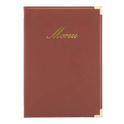 Imagen de SECURIT Classic Range A5 Menu Holder with 1 Double Insert, Wine Red