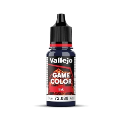 Imagen de Vallejo Game Color Pintura Acrílica Inky Blue Acabado Mate, 18 ml. Autonivelante y Sistema BSL