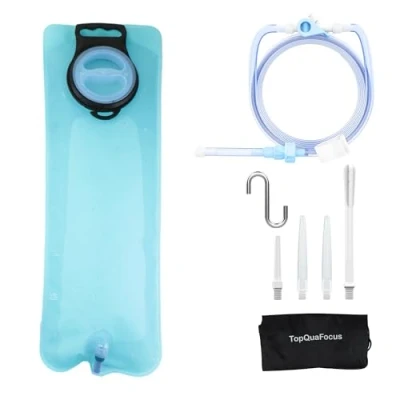 Imagen de TopQuaFocus Kit de Bolsa enema portátil para Hombres Mujeres Limpieza colon Anel Douche 3L