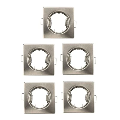 Imagen de Popp® Marco para Foco Empotrable, ARO Bombillas GU10, luz Led Redondo Fijo orientable (Pack 5, 007 ACTIVO)