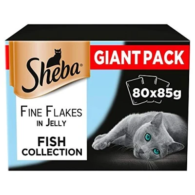 Imagen de Sheba Delicacy Fishy Flavours in Jelly Wet Cat Food 80x 85g