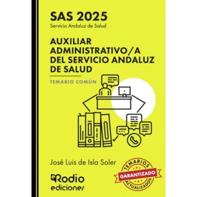 Imagen de Auxiliar Administrativo/a del Servicio Andaluz de Salud. Temario Común. SAS 2025