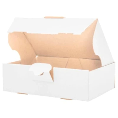 Imagen de verpacking KartonProfis 400 Maxi carta cajas de envío Cartón plegable 160 x 110 50 mm, Blanco, MB 1 Embalaje cartas