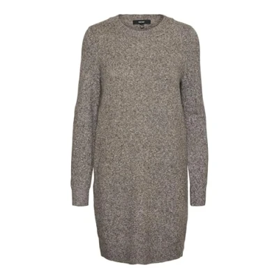 Imagen de VERO MODA Vmdoffy Ls O Neck Dress Ga Noos Vestido de Mujer, Mezcla café., XXL