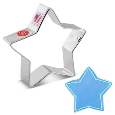 Imagen de Ann Clark Cookie Cutters Cortador de galletas estrella 9 cm Acero fabricado en EE. UU.