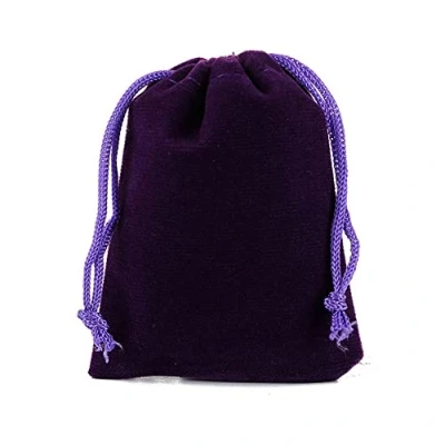 Imagen de Generic 6 bolsas de terciopelo grandes 30 x 40 cm, color negro, con cordón, bolsa portátil, para joyas, regalo, joyas