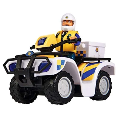 Imagen de Simba 109251093 Bombero Sam Policía Quad, con Figura de Malcolm, Accesorios, Temporada 12, a Partir 3 años