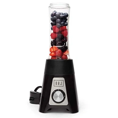 Imagen de BOJ Batidora de vaso portátil SB 600X, capacidad 0,6L, 2 velocidades + pulse, cuchillas acero inoxidable, gran potencia 300W