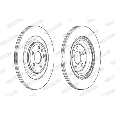 Imagen de FERODO PREMIER DDF1990C Disco de freno 355,8 22 5 112 ventilado revestido sin accesorios AUDI: A6 C7 Avant, A8 D4, A7 Sportback