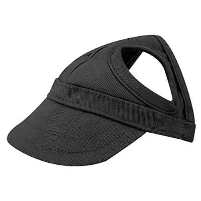 Imagen de Pet Dog Cat Baseball Outdoor Cap Sunbonnet ajustable rayas verano viaje deporte sombrero multi Vía EMBALAJE socialme eu (negro)