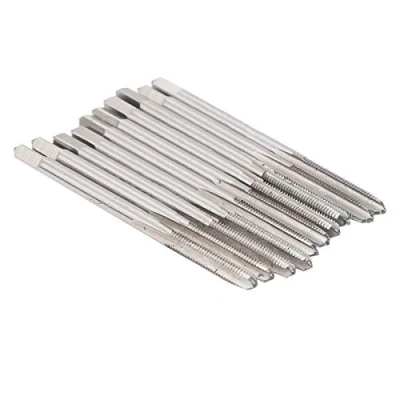 Imagen de Eujgoov 10pcs M3 rosca de Brocas acero alta velocidad Macho recta para inoxidable, hierro, hierro fundido