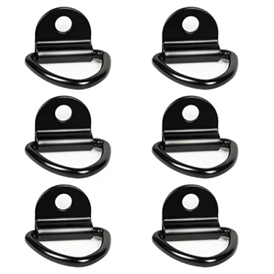 Imagen de DBREAKS 6 Piezas Anillos de Amarre, Anillo Montaje en V, Anillas Amarre Carga, V Acero Inoxidable con Carga 400 KG, para Asegurar Cargas Automóviles, Kayaks y Remolques
