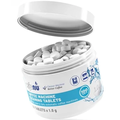 Imagen de Caffenu Coffee Machine Cleaner Tablets 100 x 1.0g Cleaning used every cups Auto, Filter &amp; Espresso with Descaling