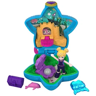 Imagen de Polly Pocket Muñeca con mini cofre, acuario (Mattel FRY33)