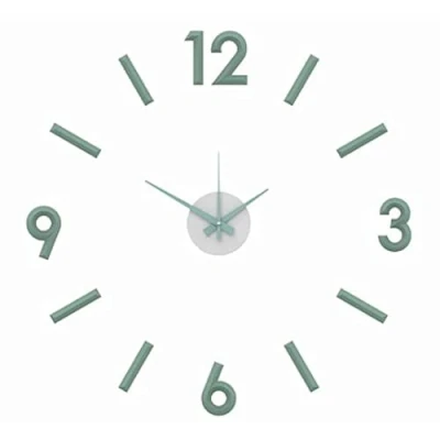 Imagen de MPM 3D Reloj de Pared Adhesivo (plástico, diseño Moderno, Color Verde)