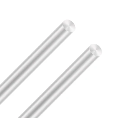 Imagen de LAVMHAB Barra redonda de aluminio 6063, 12 mm x 300 mm, varillas redondas sólidas aluminio, para modelos manualidades (2 unidades)