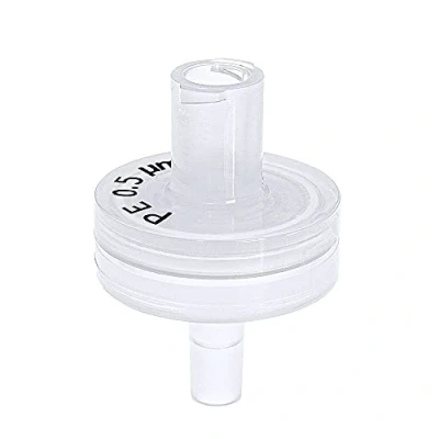Imagen de Filtro de jeringa, ABLUO, 13mm, Membrana PE, 0.5µm, alojamiento PP, 10/pc