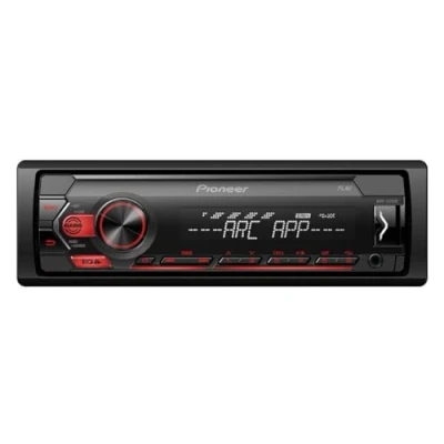 Imagen de Pioneer MVH S120UB Autoradio 1 DIN con sintonizador RDS, iluminación roja, USB y compatible dispositivos Android