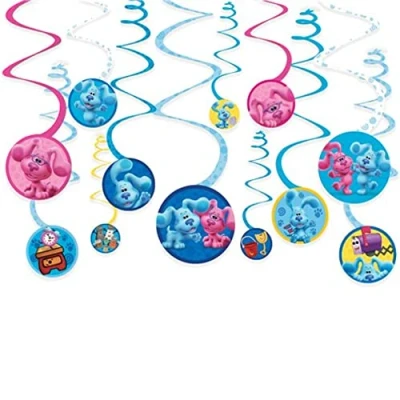 Imagen de amscan Blues Clues Swirl Decoraciones, Multicolor (9913276)