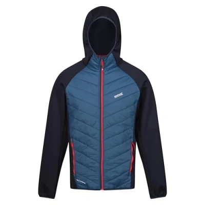 Imagen de Regatta Padded Hooded Soft Shell Jacket Abrigo Acolchado, Moonlight Denim, S para Hombre