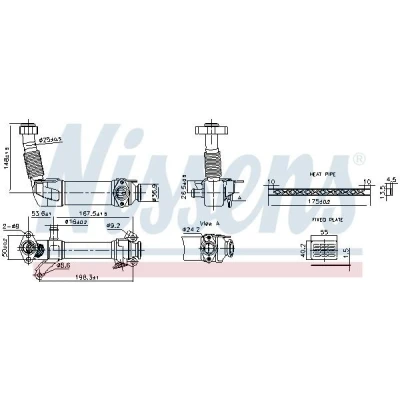 Imagen de NISSENS 989280 Enfriador EGR sin bypass de depresión BMW: X3, 5 Berlina, 3 Coupé