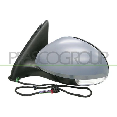 Imagen de Espejo retrovisor Prasco VG8077314 izquierda imprimado eléctrico calefactable, ajustable desde interior VOLKSWAGEN: Tiguan I