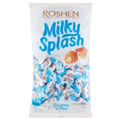 Imagen de Roshen Milky splash caramelo de leche soft toffee vaso 1kg