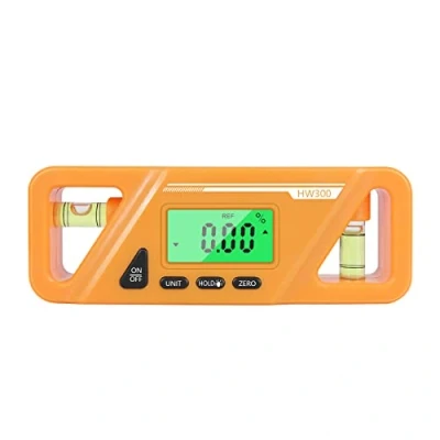 Imagen de Inclinometro Digital KKnoon 0 360 de Nivel Goniometro Digitale Magnética Medidor Angulos Precision con LCD Pantalla para Decoración Interiores Fontanería Carpintería, etc