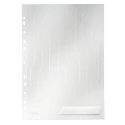 Imagen de Leitz Dossier Combifile A4, Blanco Transparente Mate, Abertura Superior Izquierda, Polipropileno de 200 Micras, Pack 5, 47260003