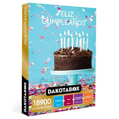 Imagen de DAKOTABOX Caja regalo hombre mujer pareja idea de Feliz cumpleaños 18900 experiencias como circuitos spa, masajes, cenas, kayak y rutas a caballo