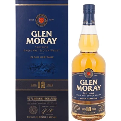 Imagen de Glen Moray Elgin Heritage 18 Years Old Speyside Single Malt Scotch Whisky in Gift Box 700 ml