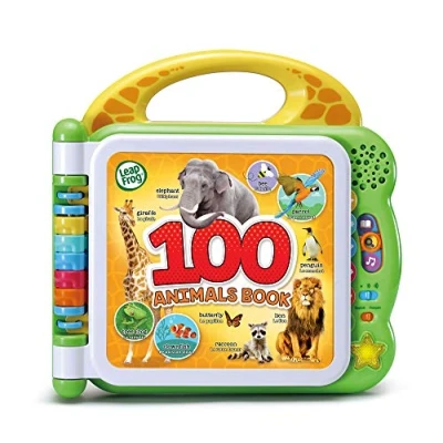 Imagen de LeapFrog 100 Animals Book, Baby Book with Sounds and Colours for Sensory Play, Educational Toy Kids, Preschool Bilingual Learning Games Boys Girls Aged 18 Months, 1, 2, 3 Years